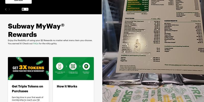 Subway Menu