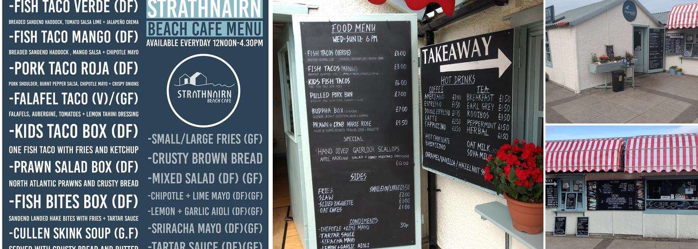 Strathnairn Beach Cafe Menu