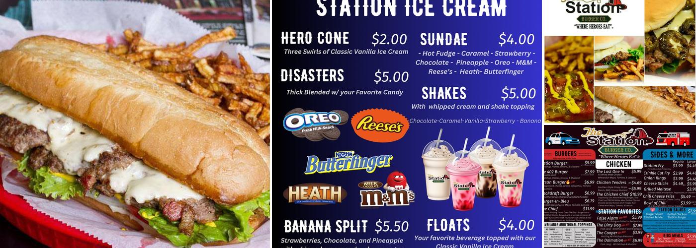 The Station Burger CO. Menu