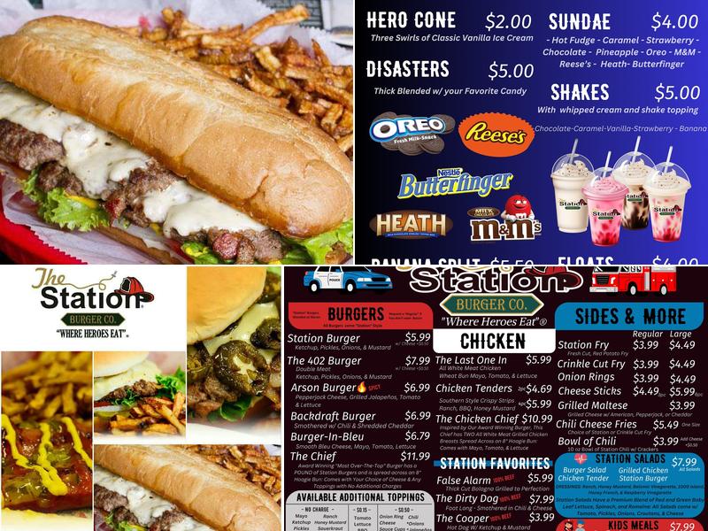The Station Burger CO. Menu