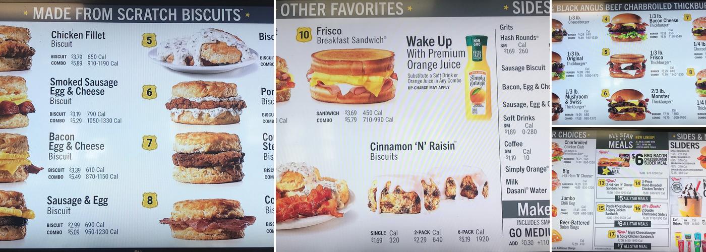 Hardee’s Menu