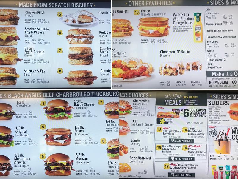 Hardee's Menu