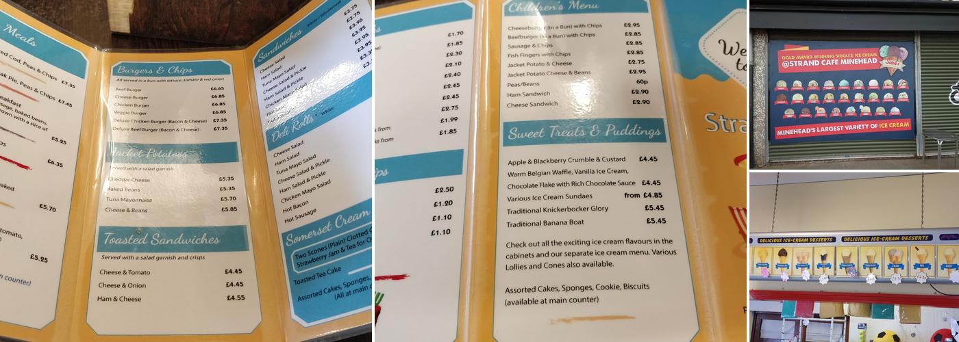 Sidoli's Cafe The Strand Menu