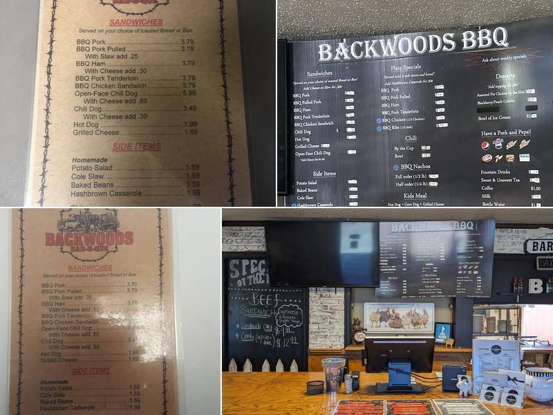 Backwoods BBQ Menu