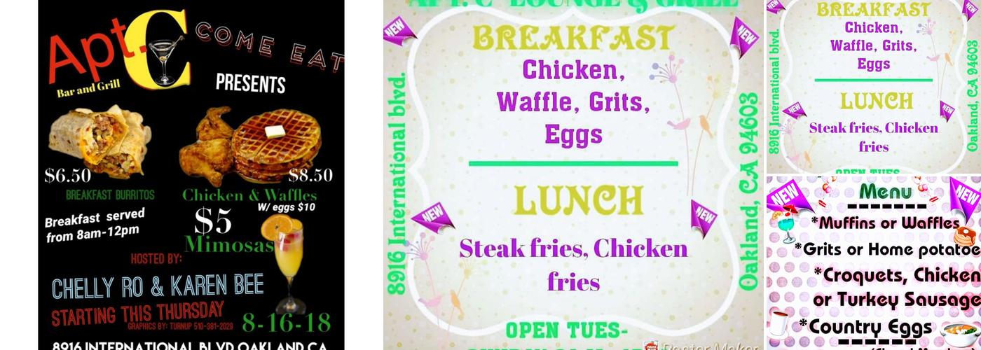 Apt C Bar Lounge & Restaurant Menu