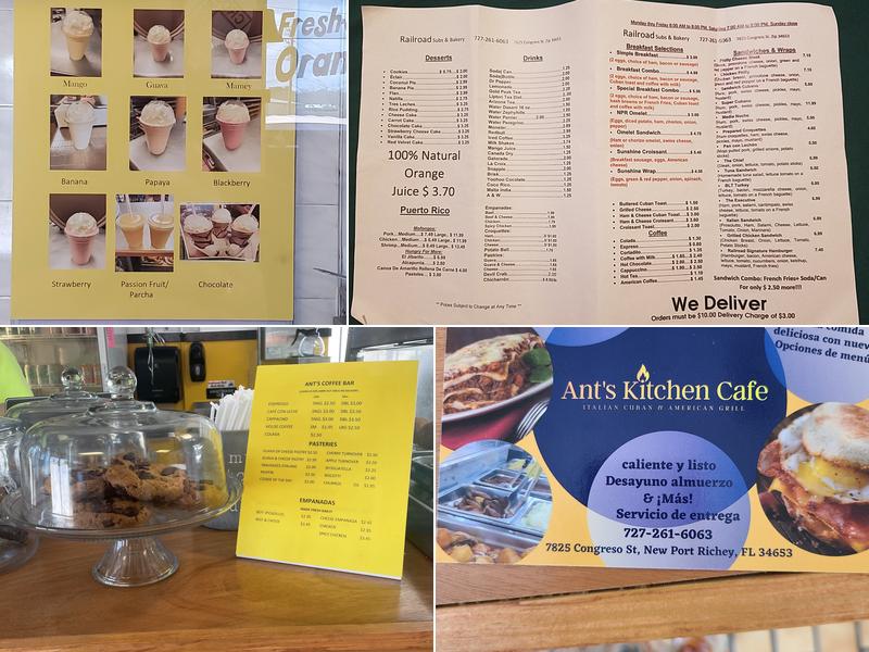 Ant's Kitchen Cafe Menu
