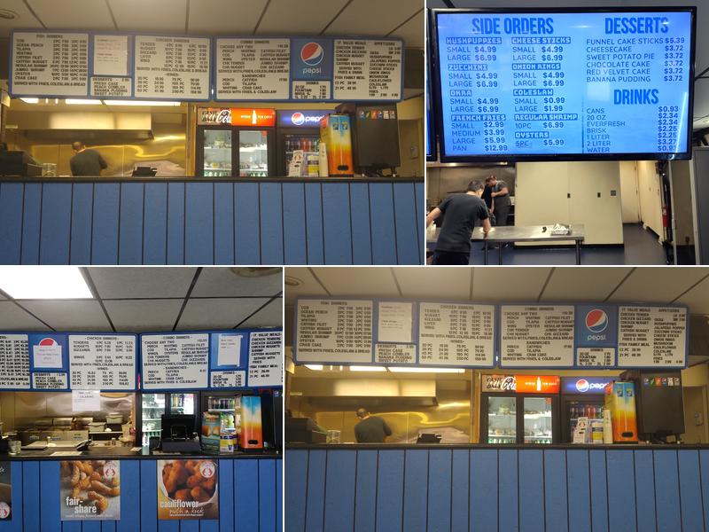 Hook Fish and Chicken Menu