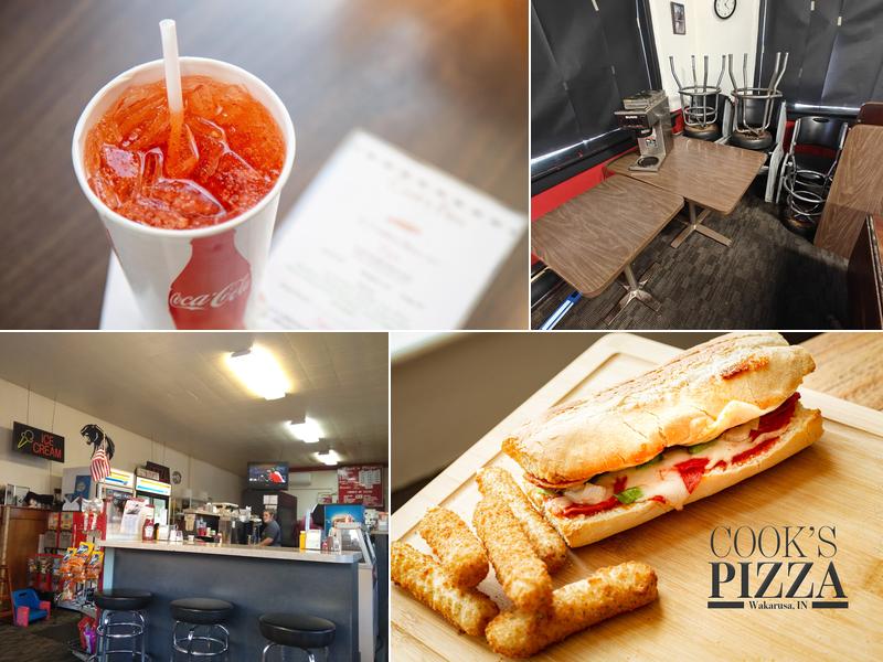 Cook's Pizza 101 South Elkhart Street, Wakarusa