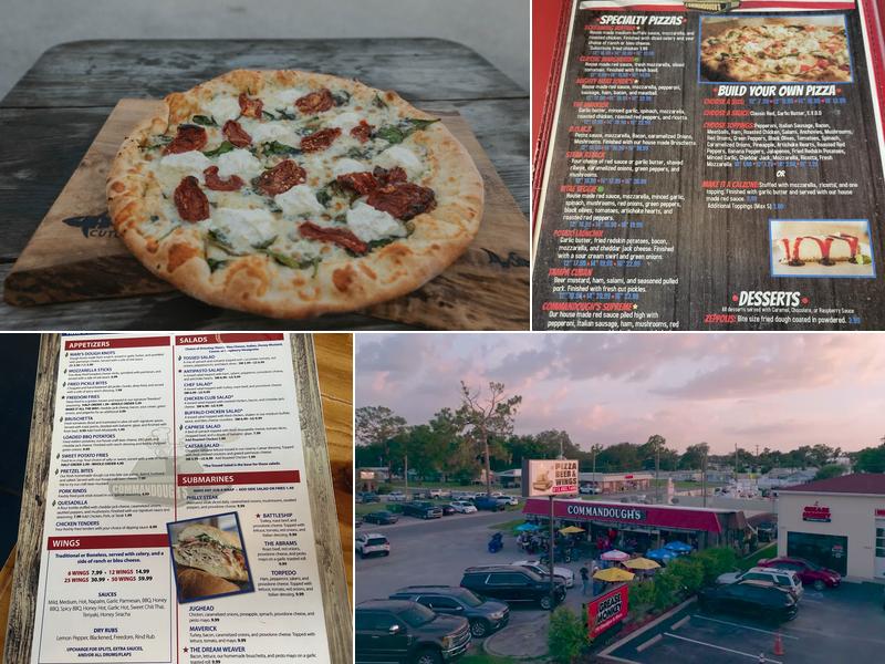 Commandough's Pizza Menu
