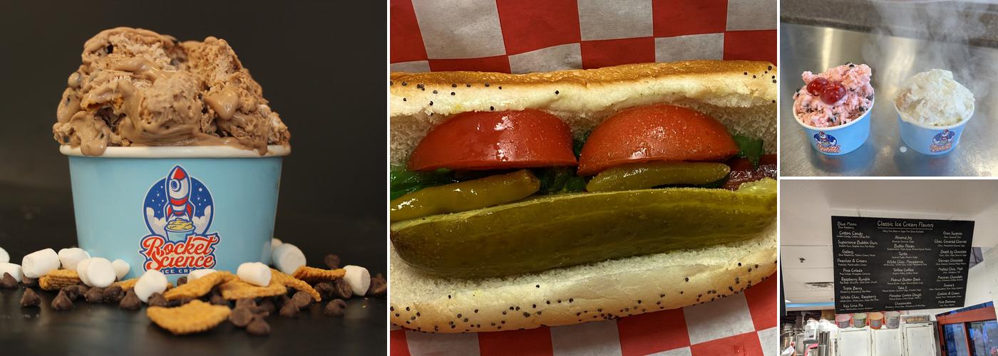 Rocket Science Ice Cream Menu