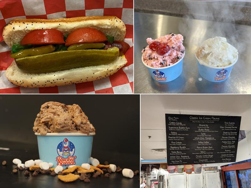 Rocket Science Ice Cream Menu