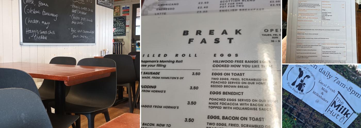 Tinto Hill Tearoom Menu