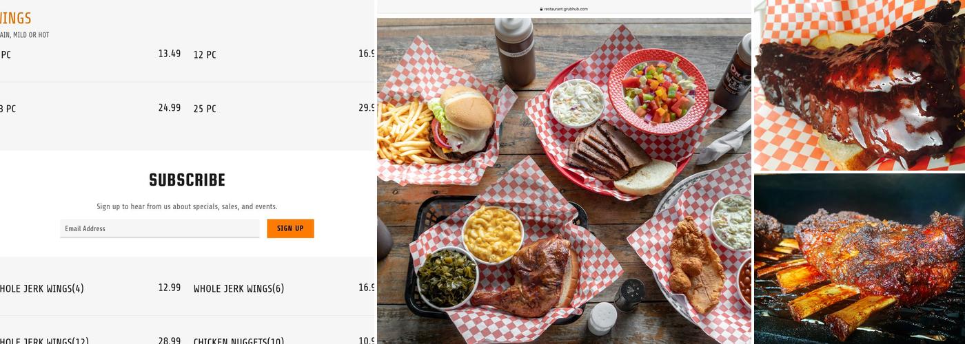 On Q Smokehouse Grill Menu