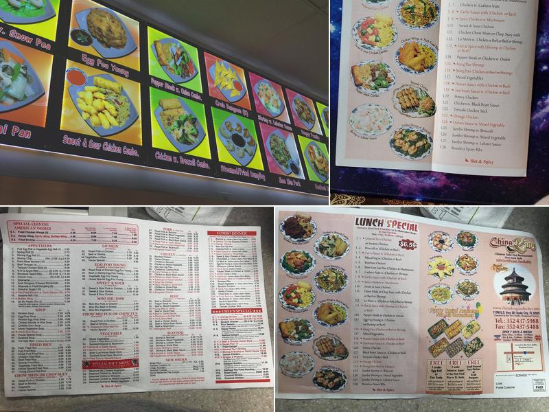 China King Menu