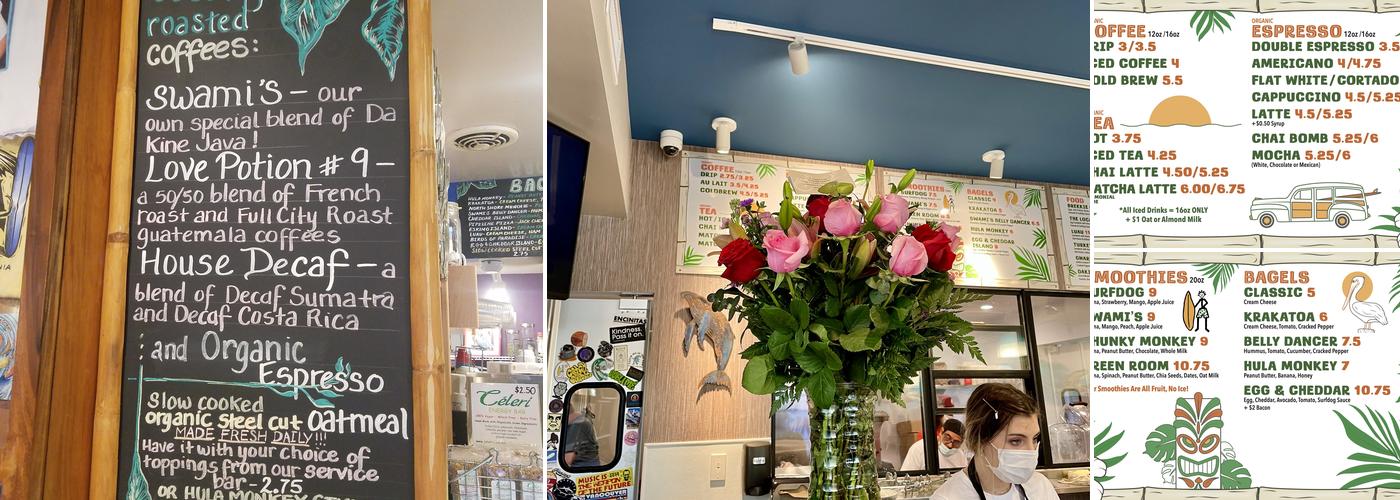 Surfdog's Java Hut Menu