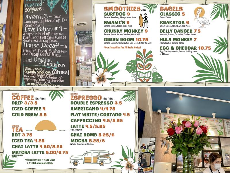 Surfdog's Java Hut Menu