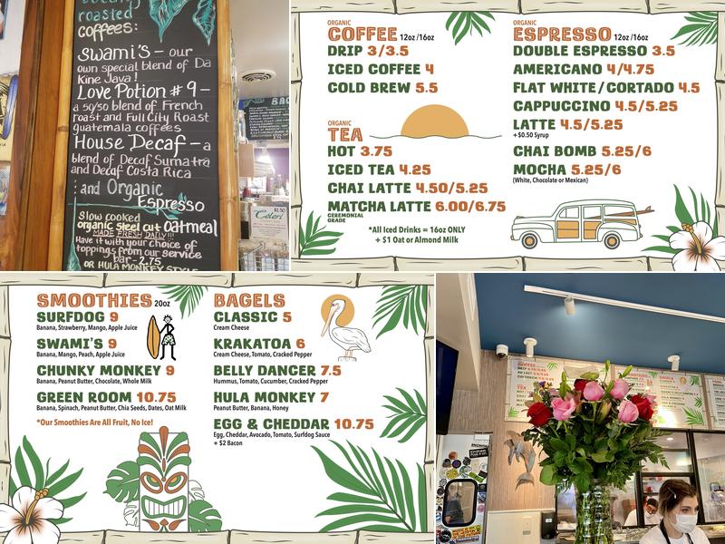 Surfdog's Java Hut Menu