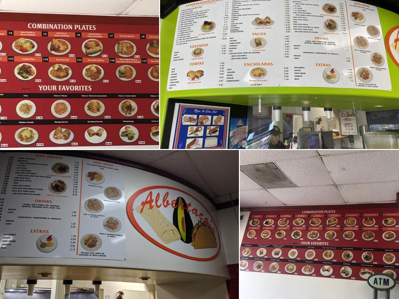 Albertaco's Menu