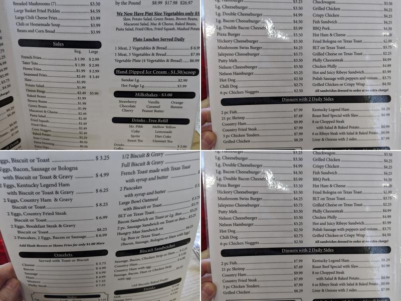 Jan's Burger Basket Menu