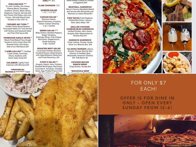 Nolans Brick Oven Bistro Menu
