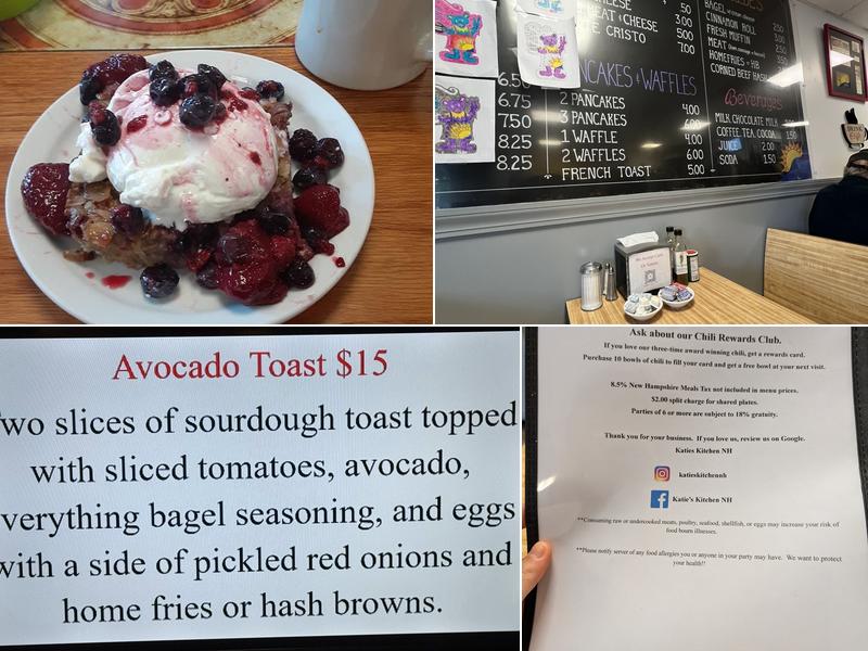 Katie's Kitchen Menu