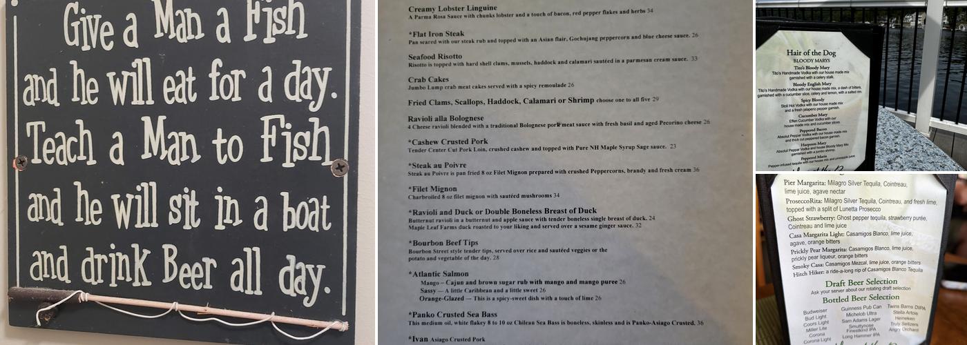 Shibley's at the Pier Menu
