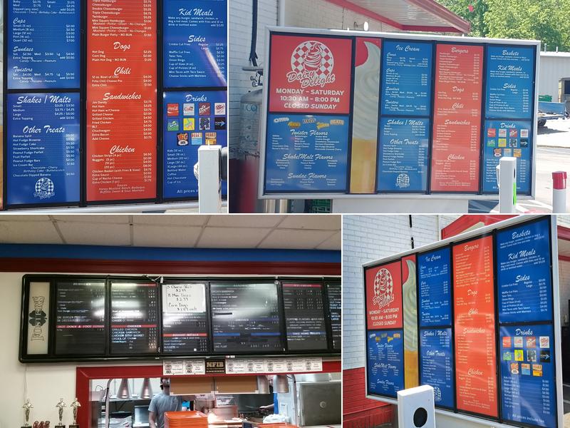 Dairy Delight Menu