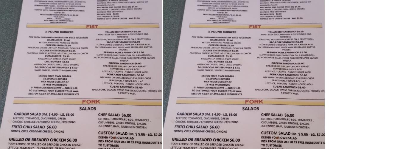 Mango Jo's Bar and Liquors Menu