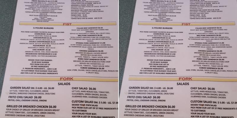 Mango Jo's Bar and Liquors Menu