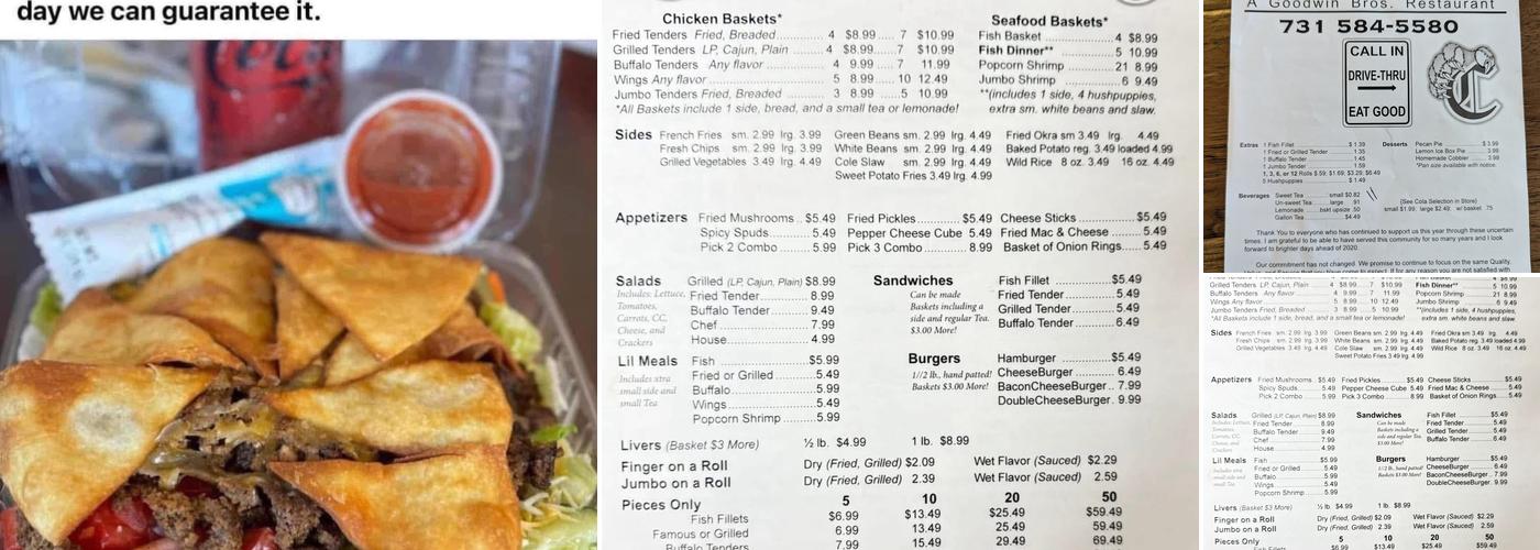 Goodwings Menu
