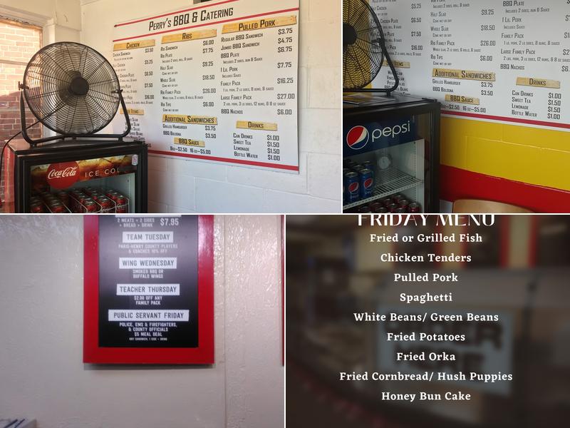 Perry's BBQ & Catering Menu