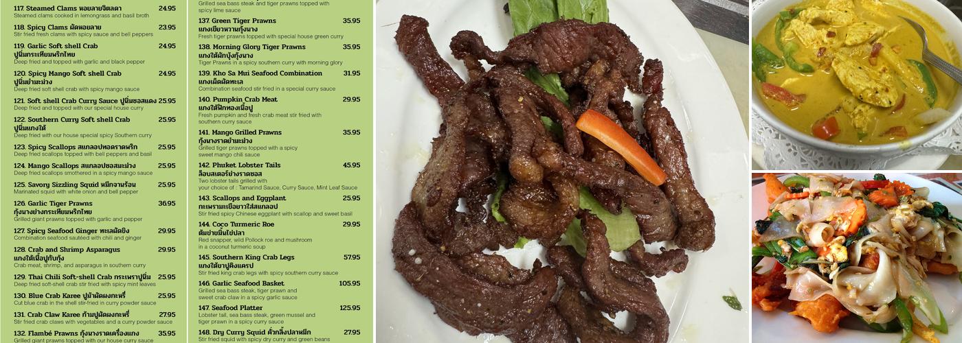 Jitlada Restaurant Menu