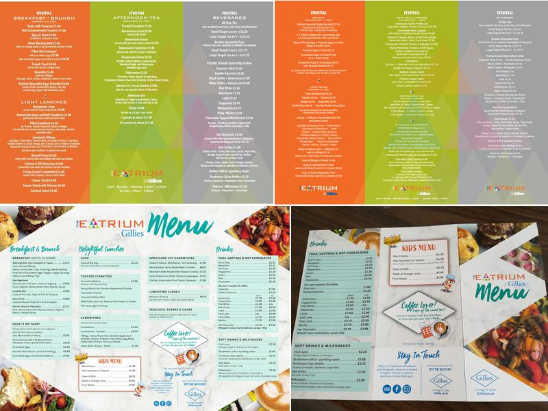 The Eatrium at Gillies Menu
