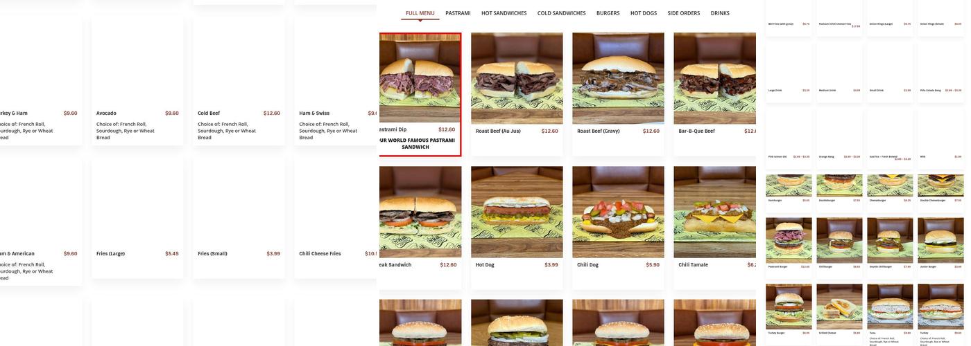 The Hat (The Original) Menu