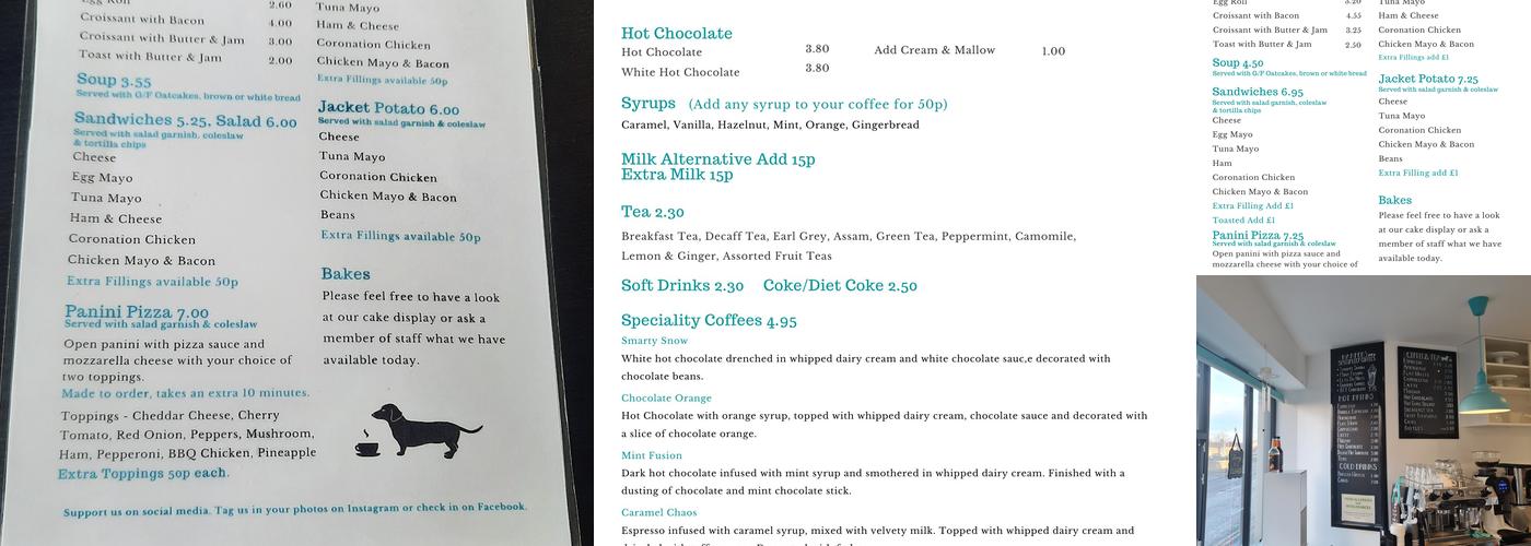 Harpers Coffee Shop Menu