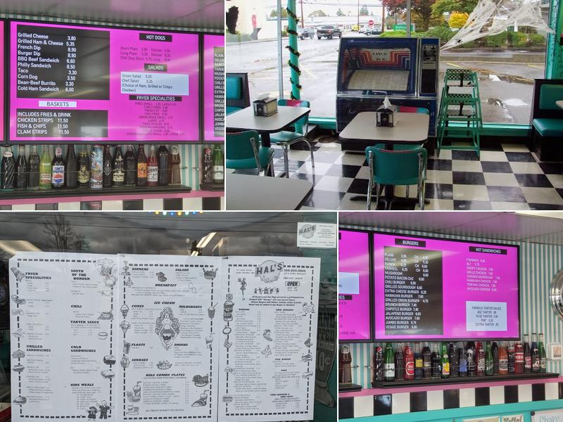 Hal's Drive In Menu
