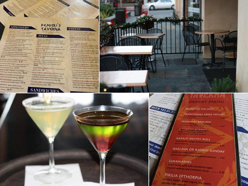Demitri's Taverna Menu