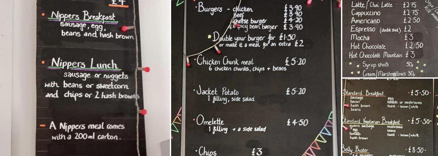 Pow Wow Cafe Shop Menu