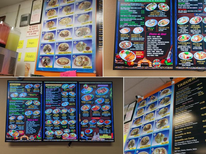 Taqueria Consuelo Menu