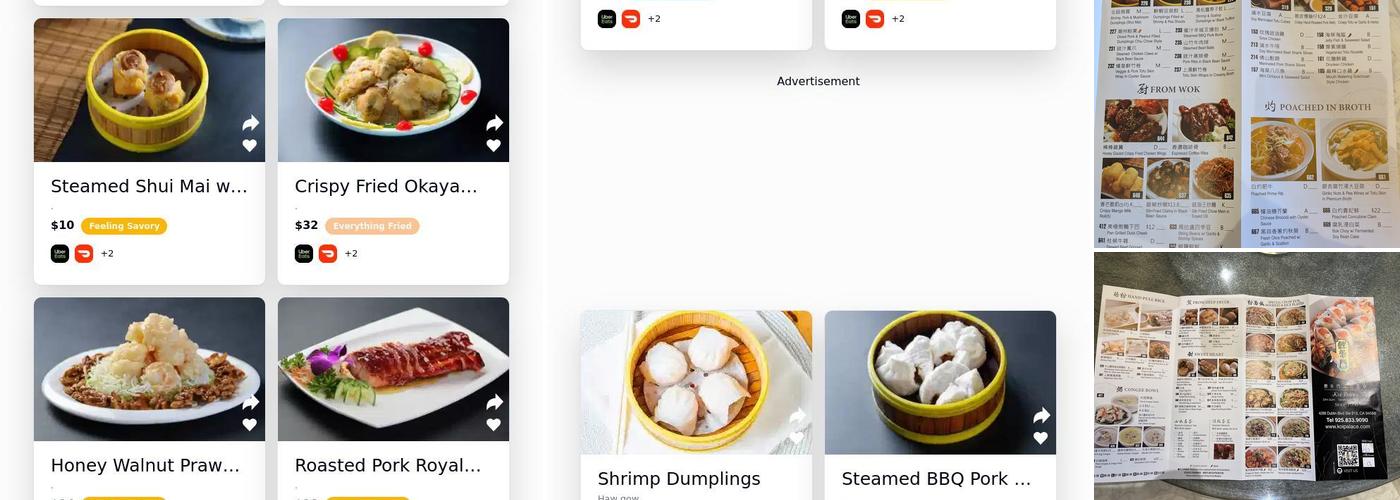 Koi Palace - Dublin Menu