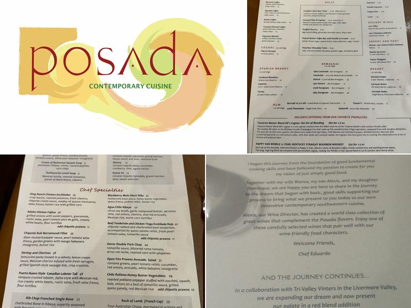 Posada Alta Cocina Menu