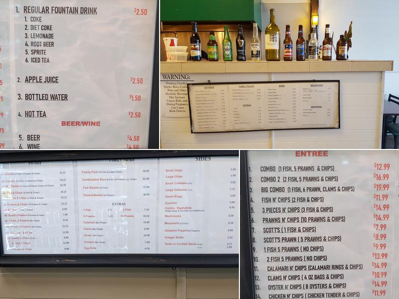 Louise's Fish & Chips Menu