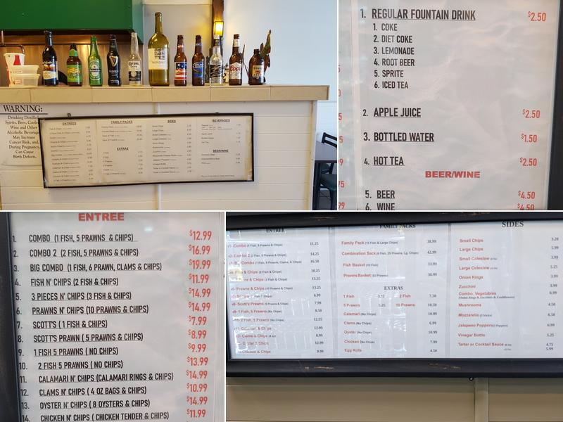 Louise's Fish & Chips Menu