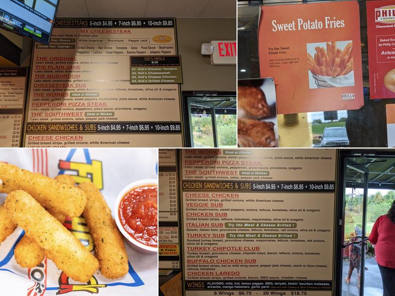 Philly Connection Menu