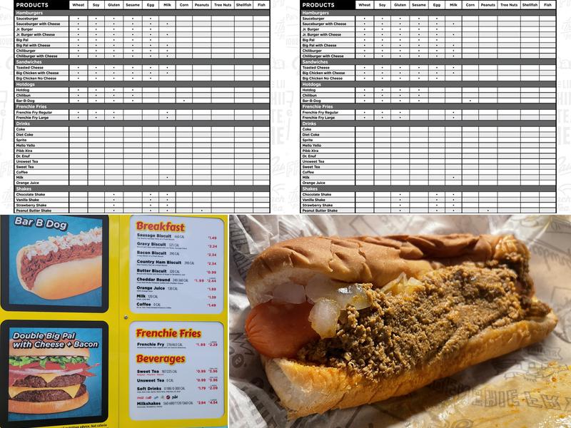 Pal's Menu