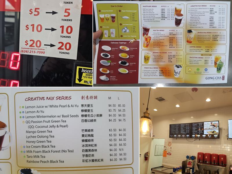 Gong Cha Menu