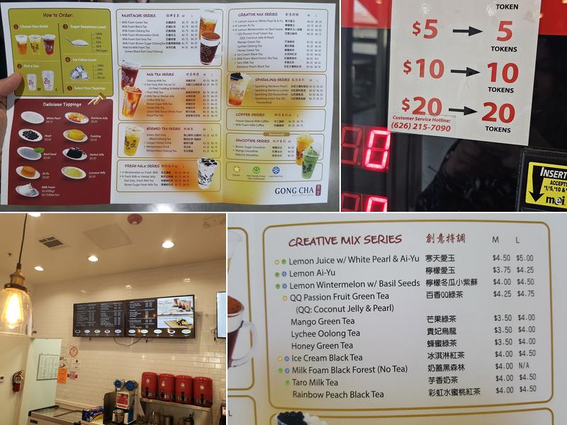 Gong Cha Menu