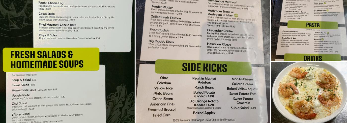 Green Tomato Grill Menu