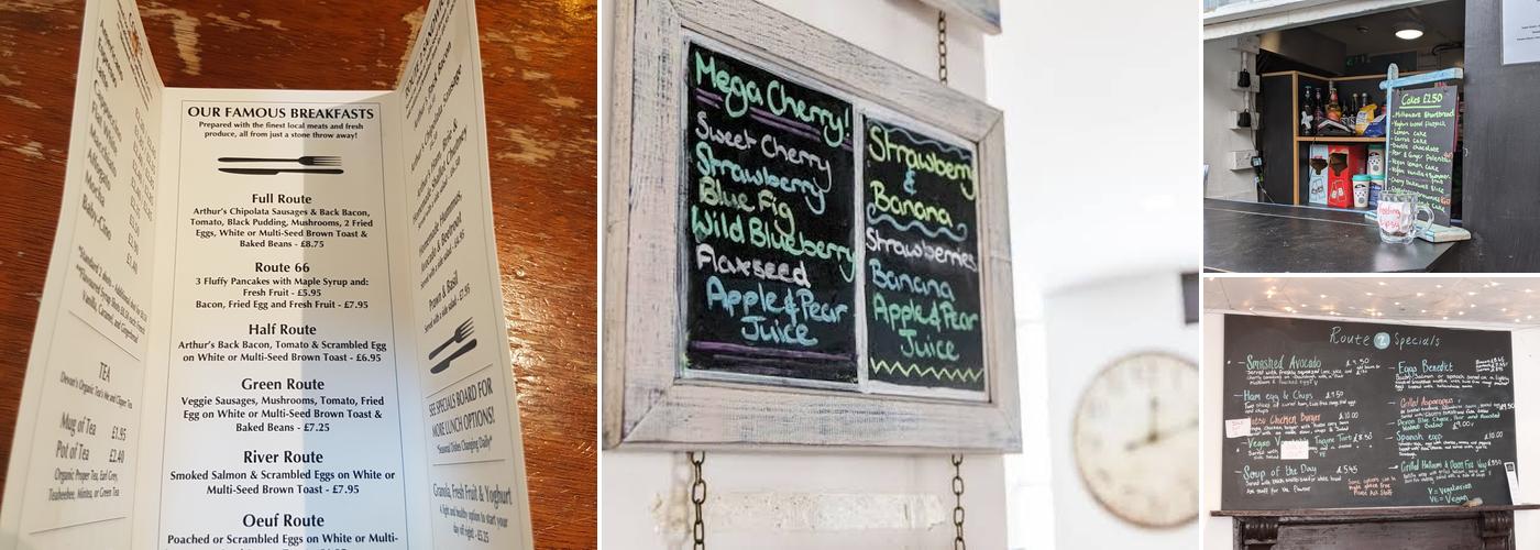 Route 2 Cafe & Apartments Menu