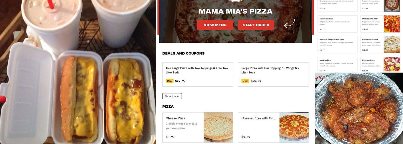 Mama Mia's Pizza Menu